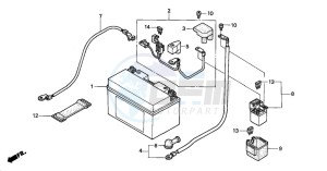 CBR900RR drawing BATTERY (CBR900RRY,1/RE1)