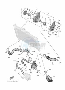 MT-09 MTN890 (B7NC) drawing WATER PUMP