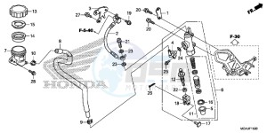 VFR1200XD Europe Direct - (ED) drawing RR. BRAKE MASTER CYLINDER