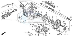 TRX250TEA Europe Direct - (ED / EC) drawing REAR FINAL GEAR