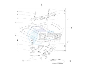 946 ARMANI 125 4T 3V ABS E3 150 (NAFTA) drawing Rear luggage rack