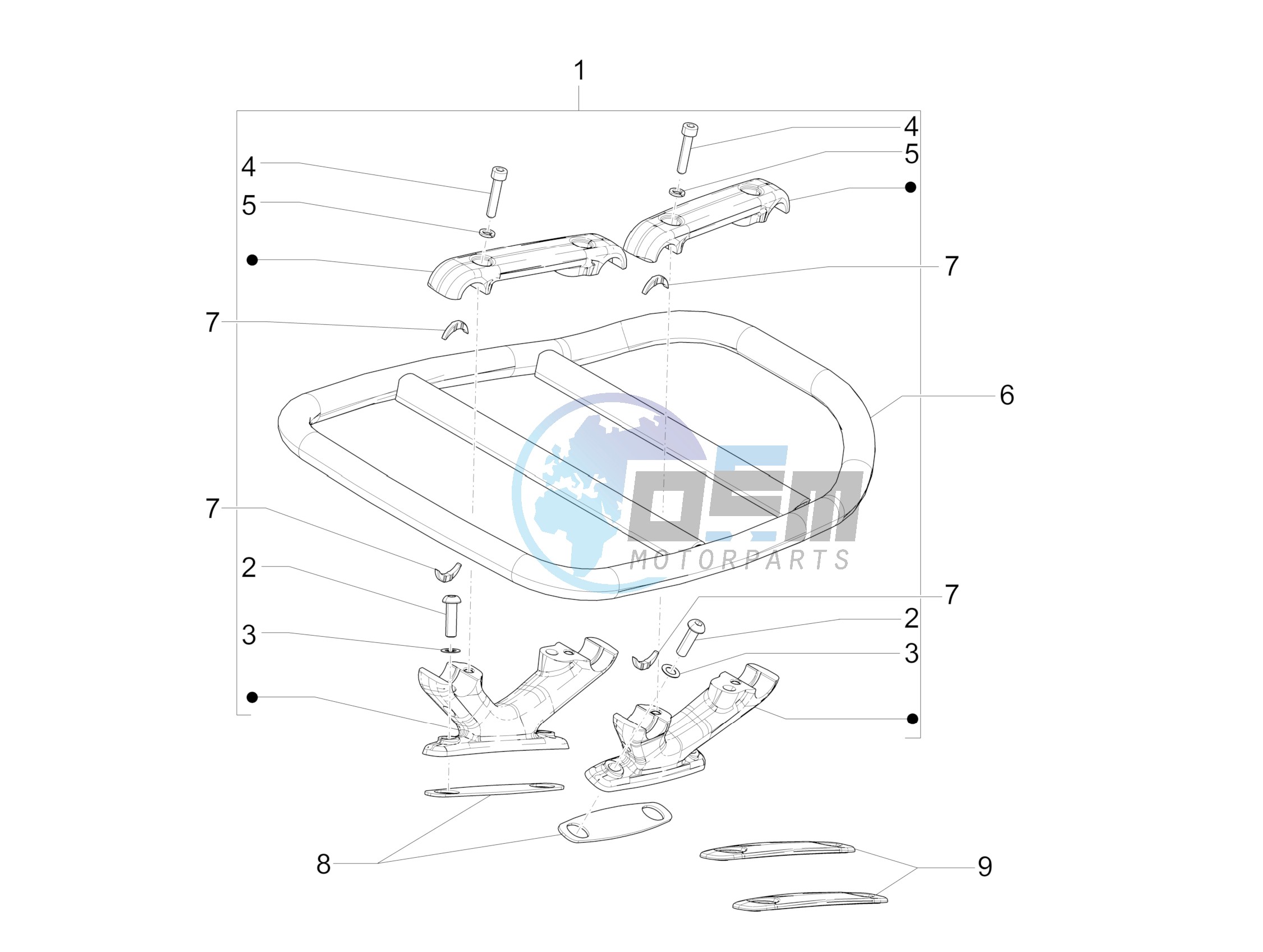 Rear luggage rack