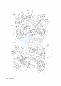 YZF125-A YZF-R125 (B5G5) drawing GRAPHIC & EMBLEM