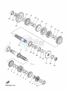 WR250F (BAKJ) drawing TRANSMISSION