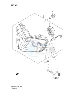 SV650/S drawing HEADLAMP (SV650SUL1 E24)