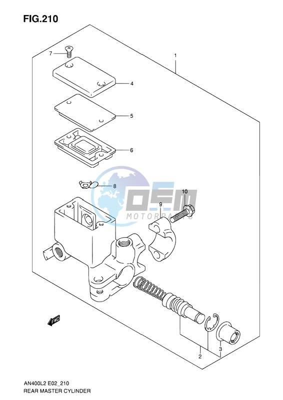 REAR MASTER CYLINDER