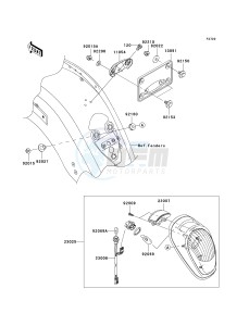 VN 2000 H [VULCAN 2000 CLASSIC] (8F-9F) H8F drawing TAILLIGHT-- S- -