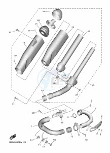 YZ450F (B2WD) drawing EXHAUST