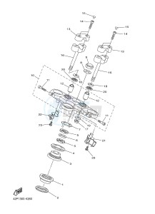 FZ8-S FZ8 FAZER 800 (42PN) drawing STEERING