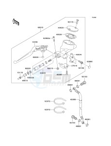 VN 1500 B [VULCAN 88 SE] (B1-B3) N7FA drawing CLUTCH MASTER CYLINDER