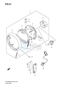 VS1400 (E3-E28) INTRUDER drawing HEADLAMP