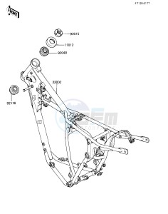 KX 250 C [KX250] (C2) [KX250] drawing FRAME -- 84 KX250-C2- -