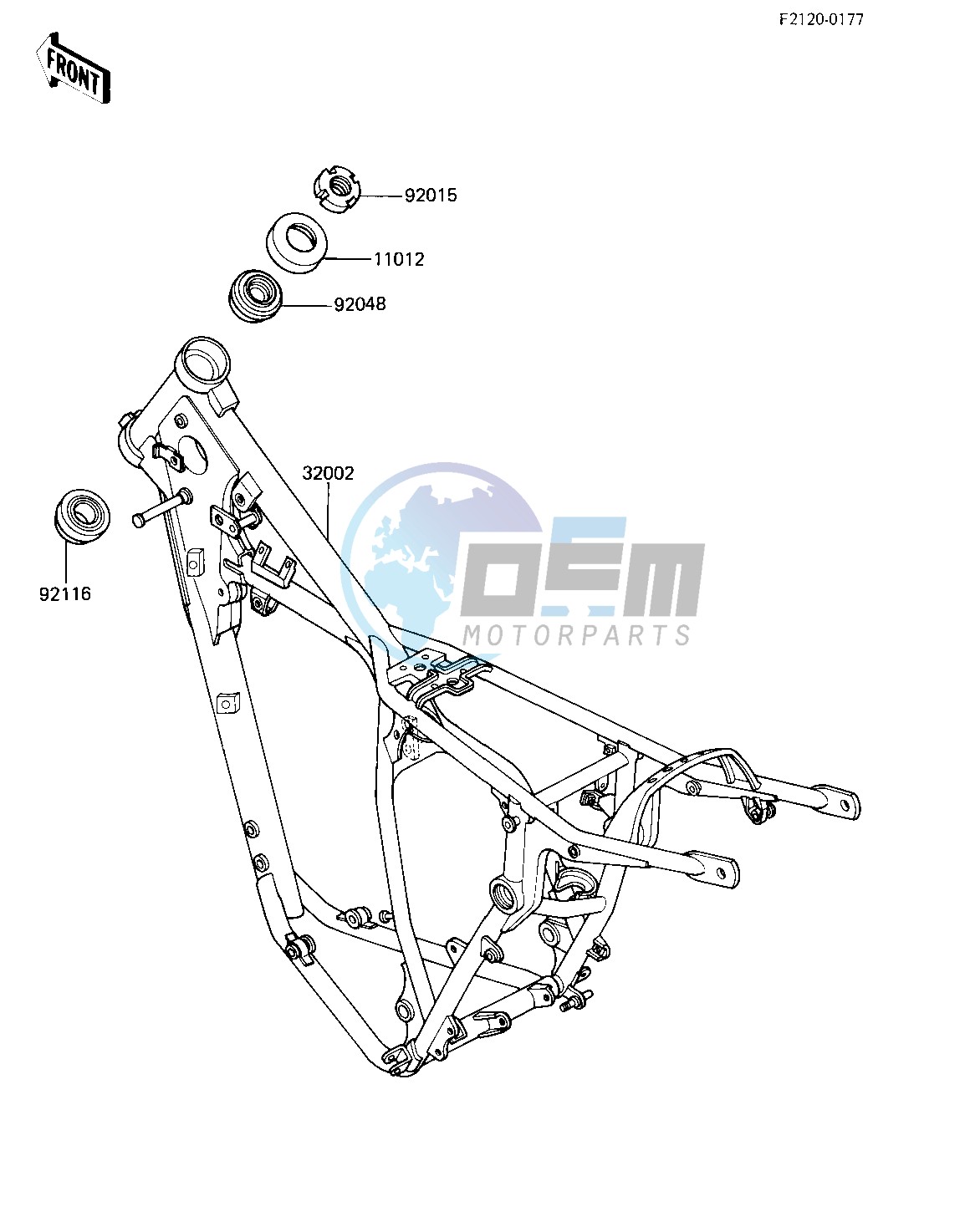 FRAME -- 84 KX250-C2- -