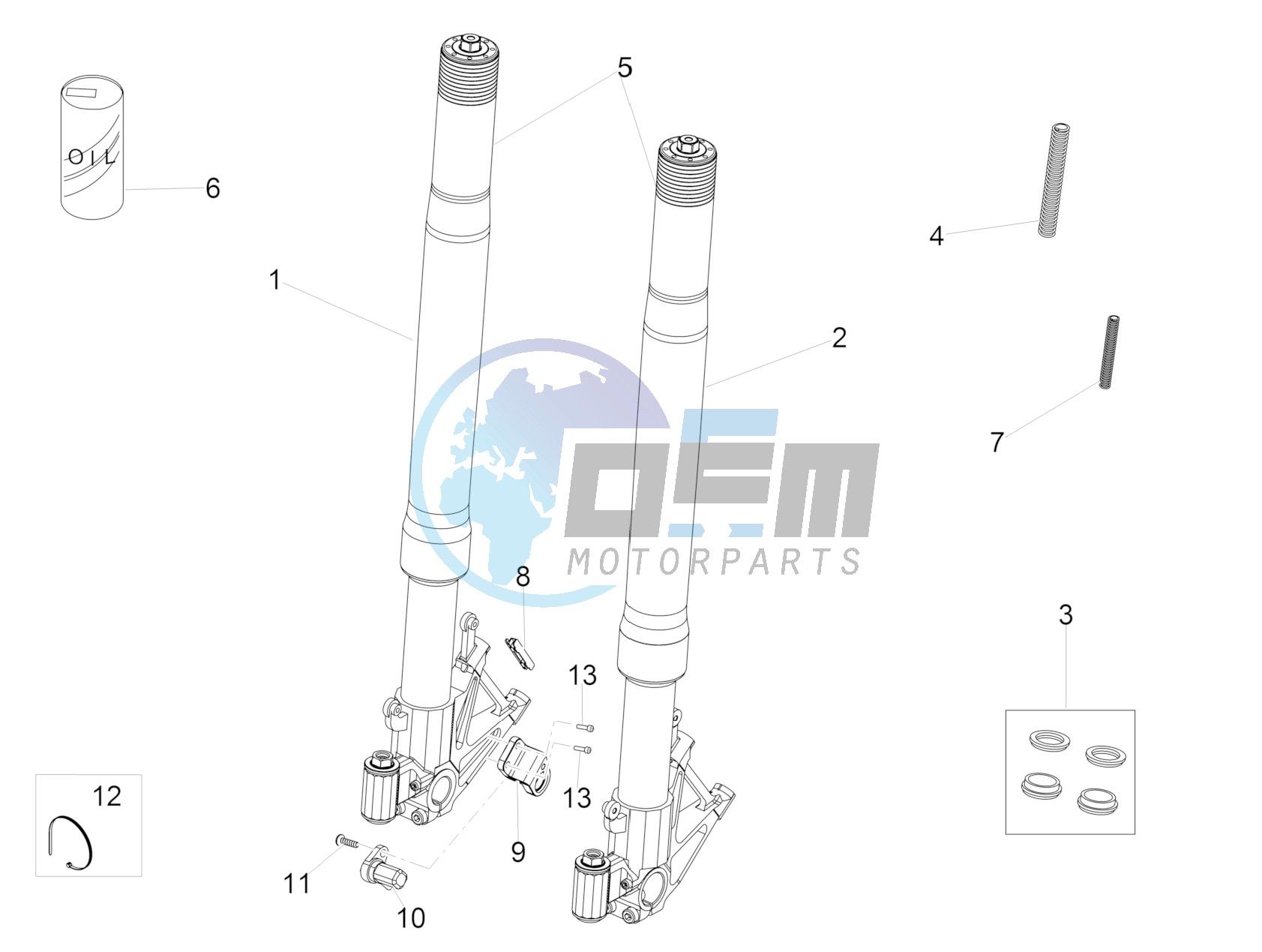 Front fork Ohlins