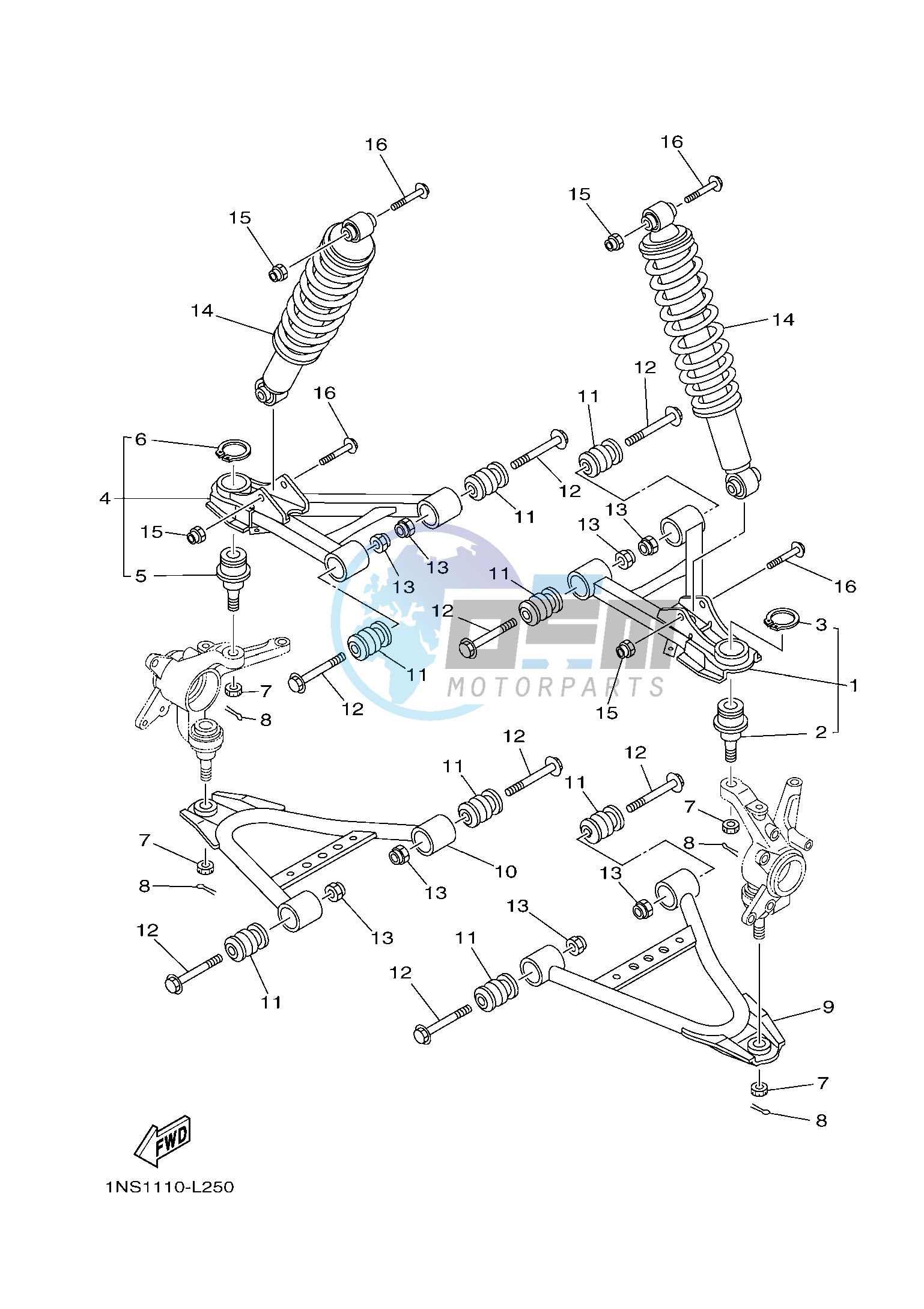 FRONT SUSPENSION & WHEEL