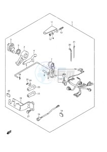 DF 9.9A drawing Remote Control Parts