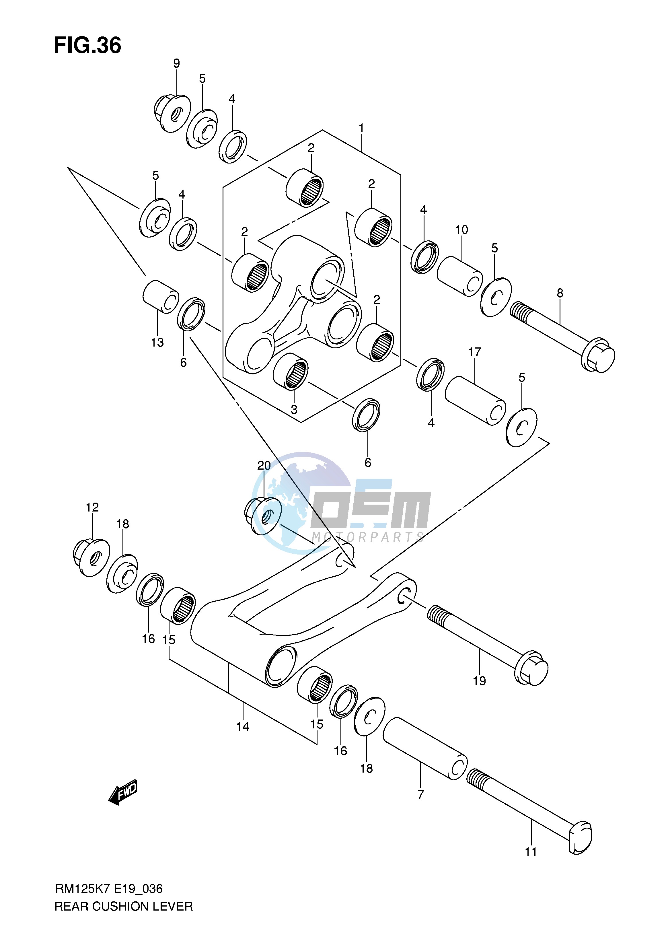 REAR CUSHION LEVER