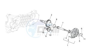 SR 50 ie AND carb. USA drawing Transmission final drive