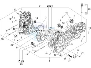 Beverly 125 Sport e3 drawing Crankcase