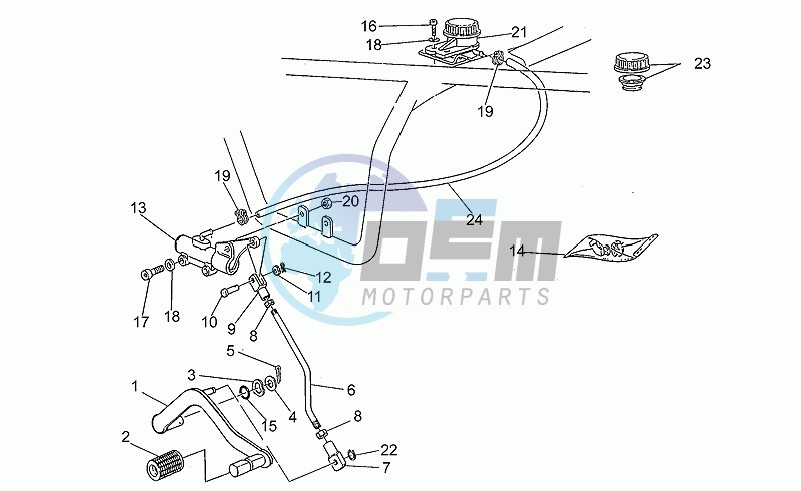 Rear master cylinder