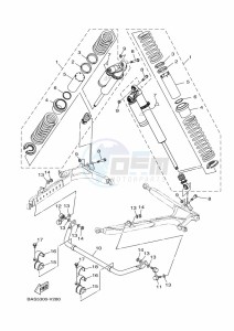 YXZ1000E YXZ1000R (B5JG) drawing REAR SUSPENSION