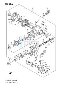 LT-A500F (P24) drawing FINAL BEVEL GEAR (REAR)('04 9~)