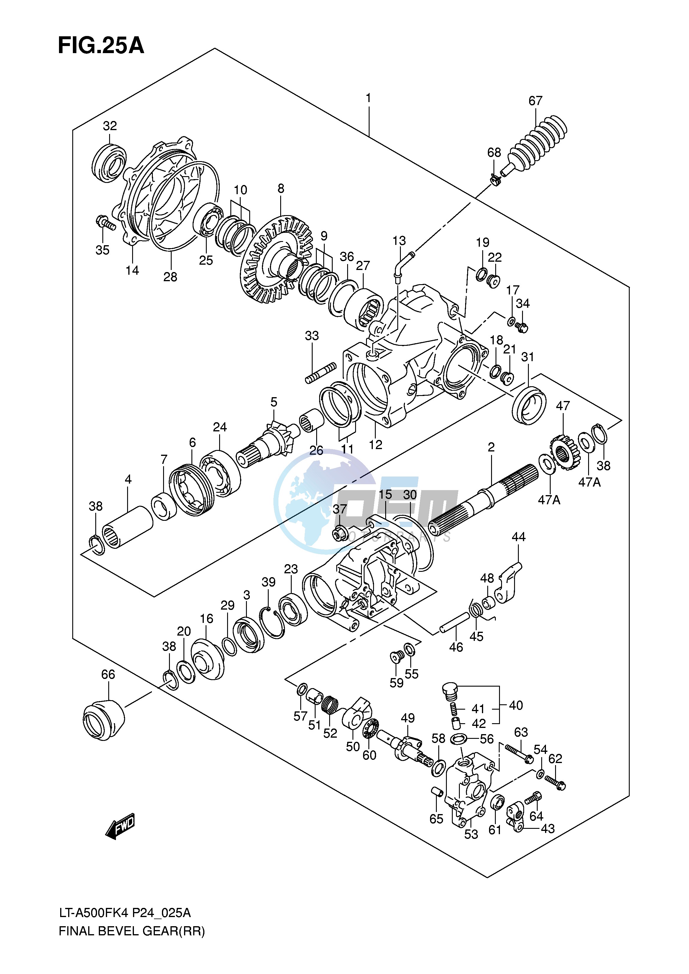 FINAL BEVEL GEAR (REAR)('04 9~)