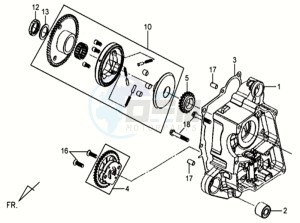 MIO 50 drawing CRANKCASERIGHT / OILPUMP