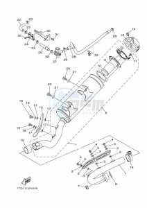 YFZ450R (BKDH) drawing EXHAUST