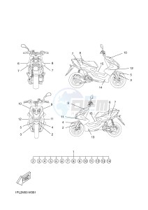 NS50N AEROX NAKED (1PL4) drawing GRAPHIC & EMBLEM