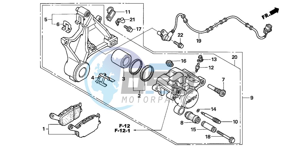 REAR BRAKE CALIPER