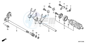 XL1000VAB drawing GEARSHIFT DRUM