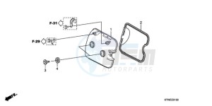 SH300AR9 F / ABS CMF SPC drawing CYLINDER HEAD COVER