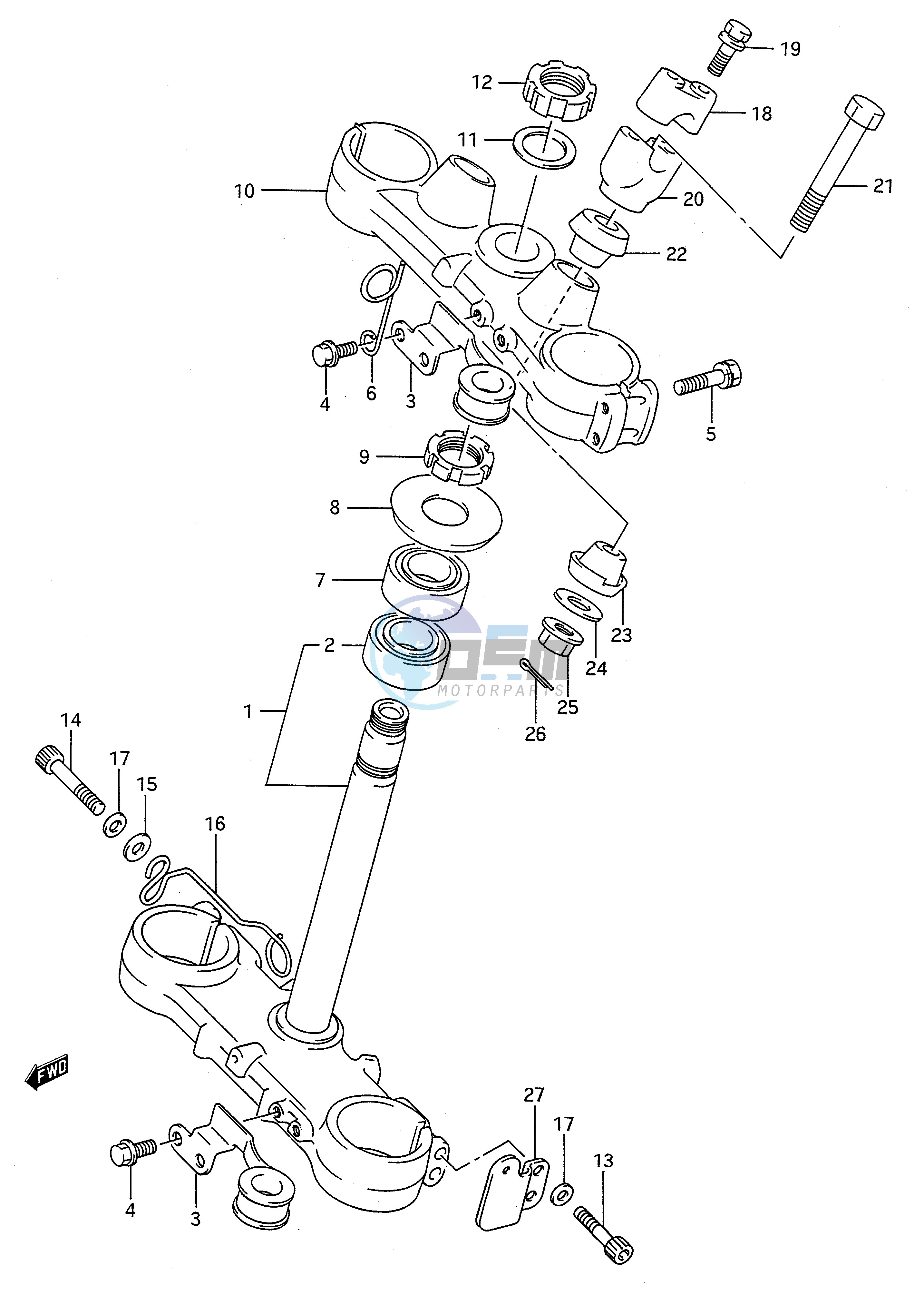 STEERING STEM (MODEL K L)