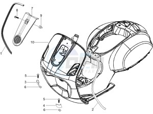 LX 125 4T E3 UK drawing Front shield