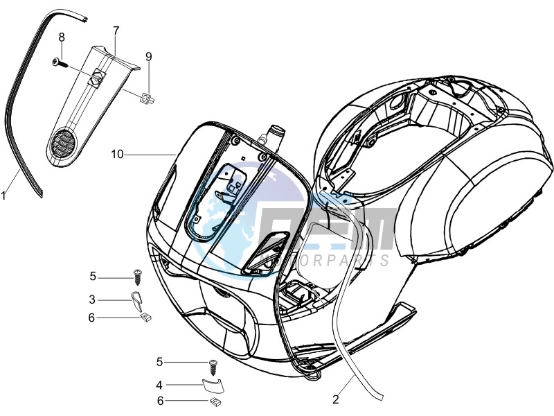 Front shield