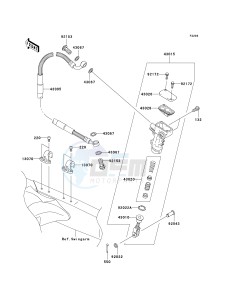 KX 250 N [KX250F](N2) N2 drawing REAR MASTER CYLINDER