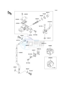 KX 65 A [KX65 MONSTER ENERGY] (A6F - A9FA) A8F drawing FRONT MASTER CYLINDER