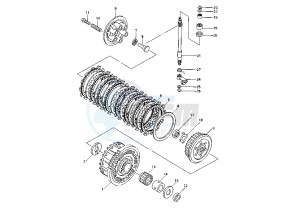 YZF R6 600 drawing CLUTCH