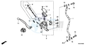 CRF150RBC drawing FR. BRAKE MASTER CYLINDER