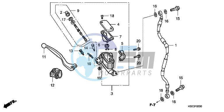 FR. BRAKE MASTER CYLINDER