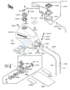 ZX 900 A [NINJA] (A3) NINJA 900 drawing FUEL TANK