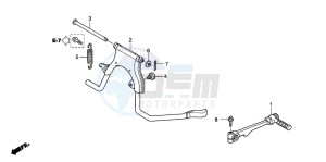 NVS502SH drawing STAND/KICK PEDAL