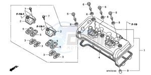 CB1000RA9 France - (F / ABS CMF) drawing CYLINDER HEAD COVER