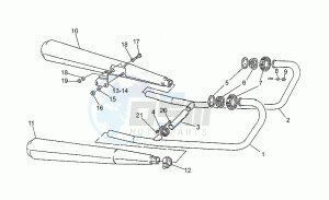 V 75 750 PA Vecchio Tipo PA Vecchio Tipo drawing Exhaust unit