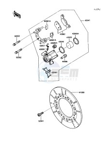 EN 450 A [454 LTD] (A6) [454 LTD] drawing FRONT BRAKE