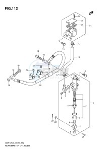 GSF1250 (E21) Bandit drawing REAR MASTER CYLINDER (GSF1250L1 E24)