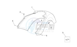 Scarabeo 125-200 e2 (eng. piaggio) drawing Rear body II