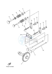 EF3000ISE GASOLINE I 177 (7CHS 7CHS) drawing CAMSHAFT & VALVE