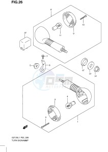 GZ125 (P02) drawing TURN SIGNAL LAMP